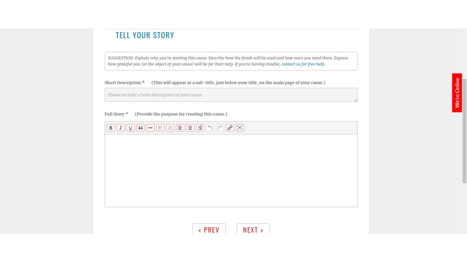 screenshot of A Good Cause